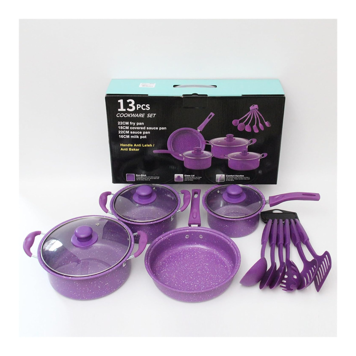 Set de cocina con ollas 14 piezas